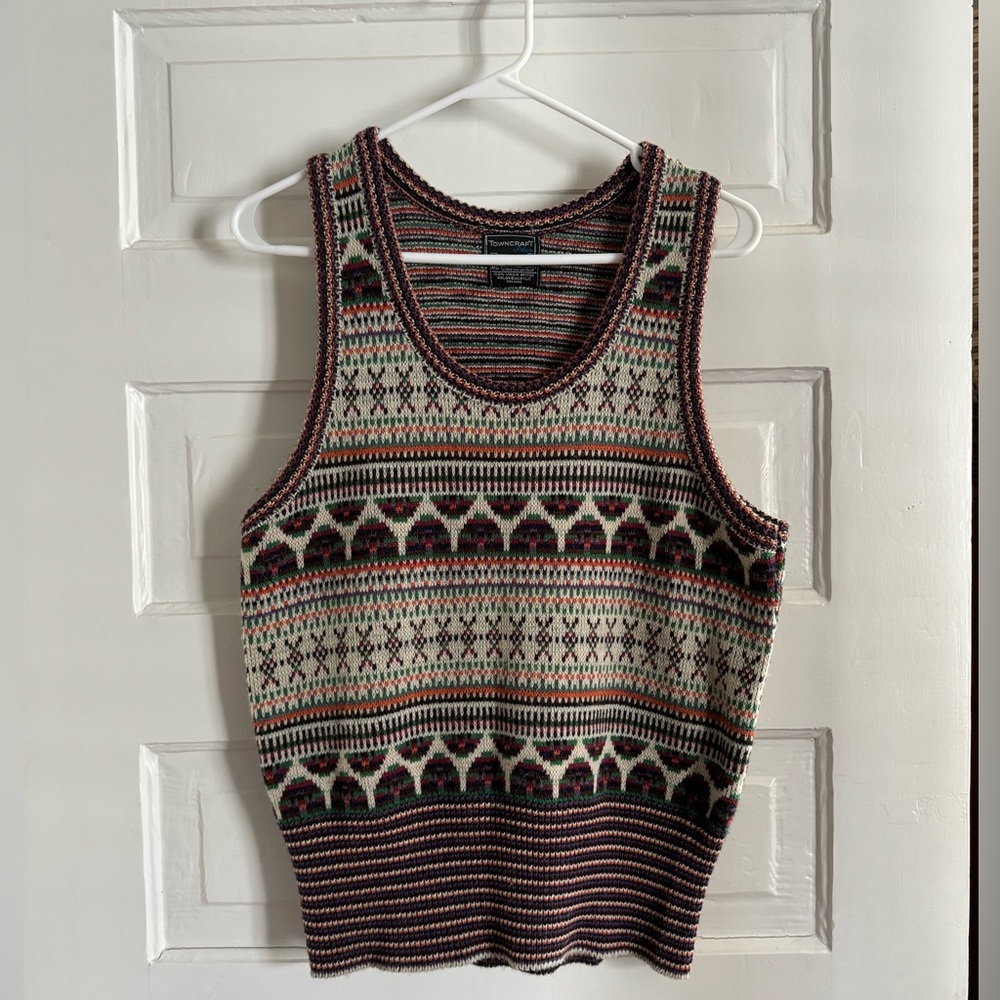 Vintage Penny’s Knit Pattern Vest size Medium